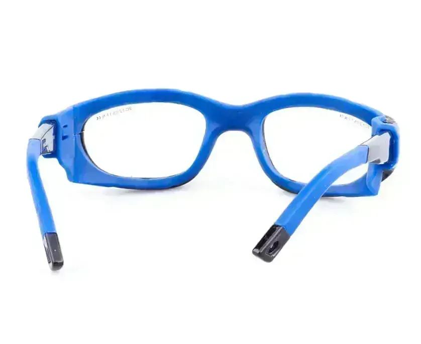 CENTRO modrý s gumou kolem hlavy a stranicemi, velikost 53, zabrousit lze pouze klasicky prohnutá dioptrická skla, báze 2,0 - 6,0