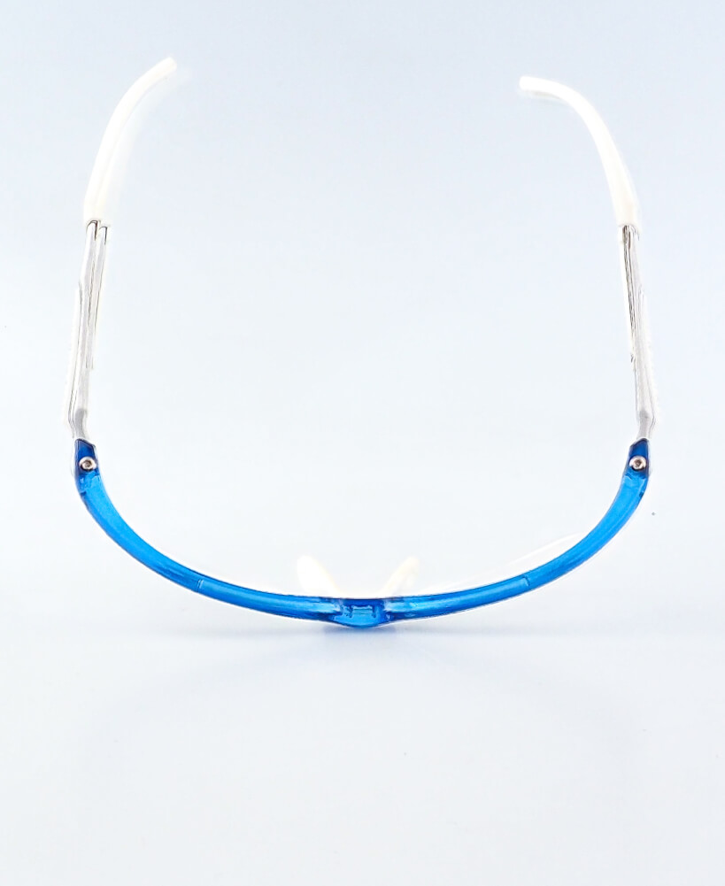 MAYA modrá, zabrousit lze pouze klasicky prohnutá dioptrická skla, báze 2,0 - 6,0