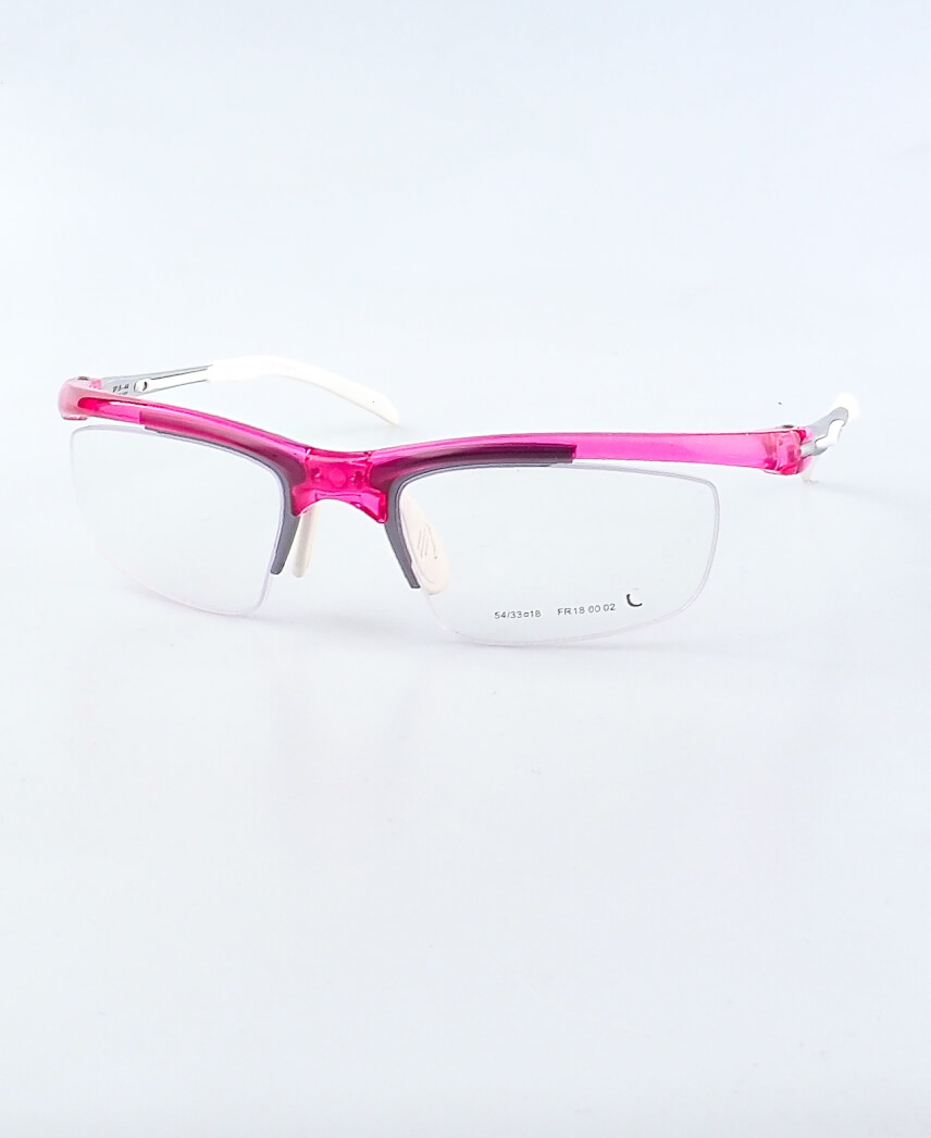 MAYA růžová, zabrousit lze pouze klasicky prohnutá dioptrická skla, báze 2,0 - 6,0