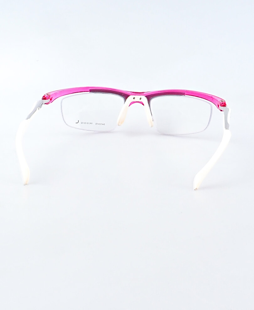 MAYA růžová, zabrousit lze pouze klasicky prohnutá dioptrická skla, báze 2,0 - 6,0