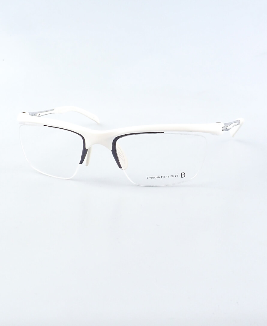 MAYA bílá, zabrousit lze pouze klasicky prohnutá dioptrická skla, báze 2,0 - 6,0