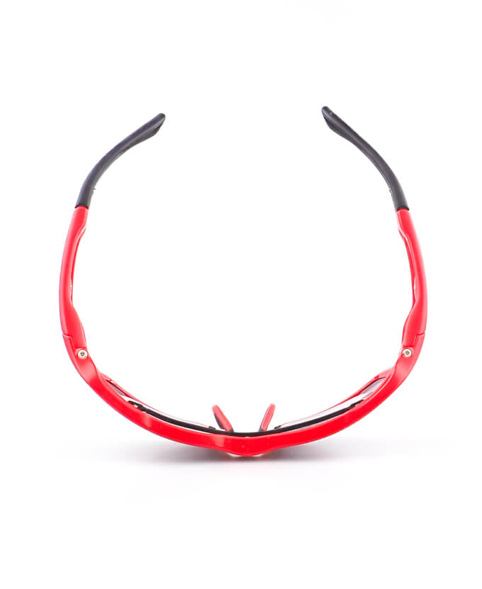 Sintrix, Rudy Project červené s dioprickým klipem, zabrousit lze pouze klasicky prohnutá dioptrická skla, báze 2,0 - 6,0